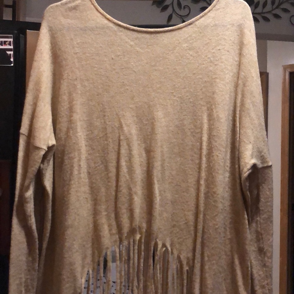 Fringed sweater